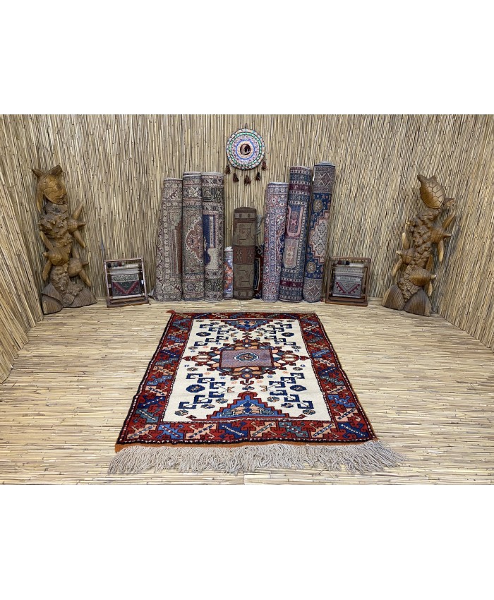 Turkish Çanakkale Ezine Nomadic Handmade Wool on Wool Carpet – FREE SHIPPING..!